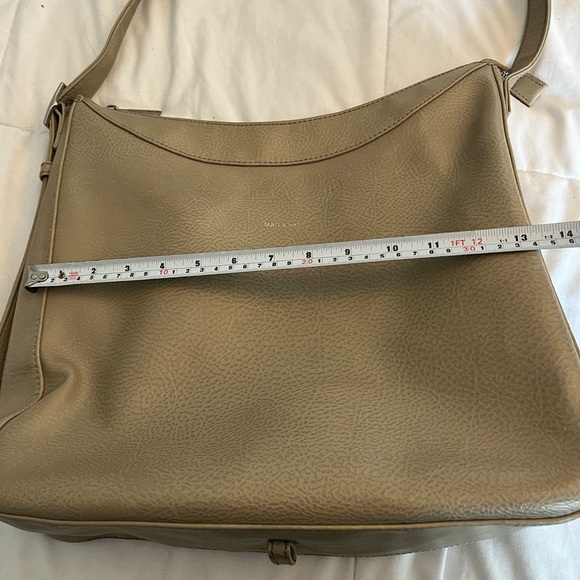 Matt & Nat Taupe Glance Dwell   Hobo Shoulder Bag/Crossbody Adjustable Straps - Picture 16 of 17